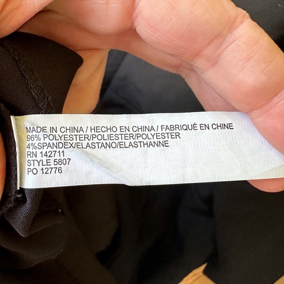 Eloquii Black Sweatheart neckline Sheath Dress Size 22 3/4 sleeve Midi - Picture 10 of 13